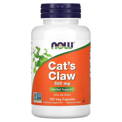 NOW Foods, Cat's Claw, 500 mg, 100 Vegetarian Capsules