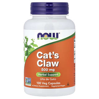 NOW Foods, 캣츠 클로, 500 mg, 100 식물성 캡슐