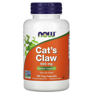 NOW Foods, Uña de gato, 500 mg, 100 cápsulas vegetales