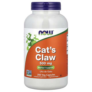NOW Foods, Cat's Claw, 500 mg, 250 Veg Capsules