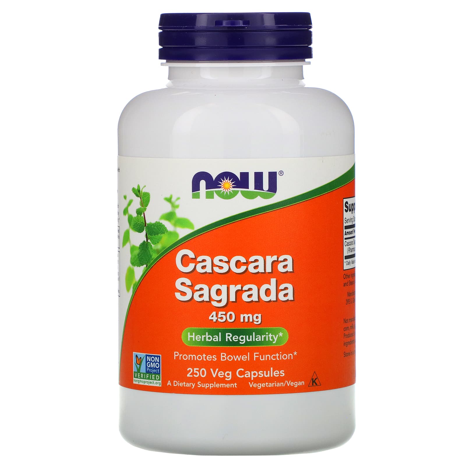NOW Foods Cascara Sagrada 450 mg | Suplement diety | Zaparcia | Wątroba | 250 kapsułek - e NOW Foods Cascara Sagrada 450 mg | Suplement diety | Zaparcia | Wątroba | 250 kapsułek - e