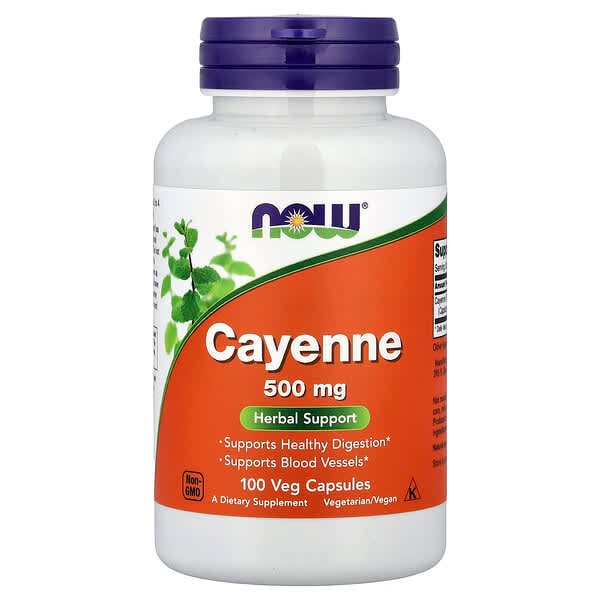 Cayenne, 500 mg, 100 Veg Capsules