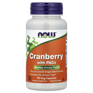 NOW Foods, Cranberry with PACs, 90 Veg Capsules