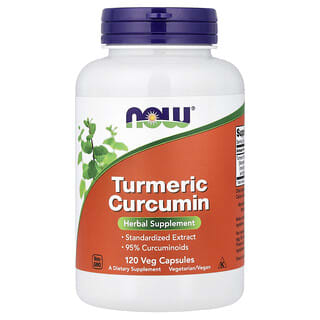 NOW Foods, Kurkuma Kurkumin, 120 Veg kapslí (665 mg v kapsli)