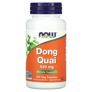 NOW Foods, Dong quai, 520 mg, 100 cápsulas vegetales