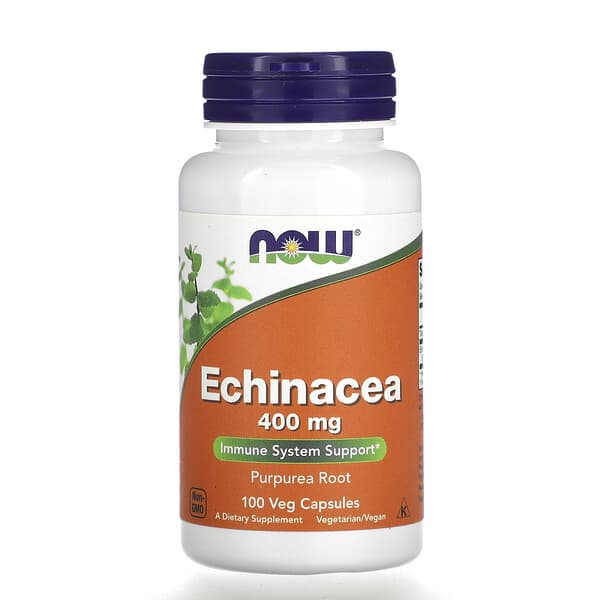 NOW Foods, Echinacea, 400 mg, 100 Veg Capsules