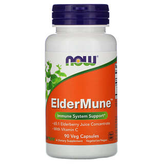 NOW Foods, ElderMune, Immune System Support, 90 Veg Capsules