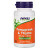 Fenugreek & Thyme, 350 mg/150 mg, 100 Veg Capsules
