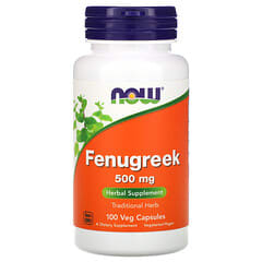 NOW Foods, Fenugreek, 500 mg, 100 Veg Capsules