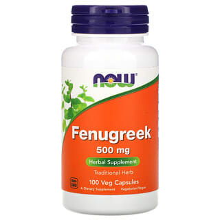 NOW Foods, Fenugrec, 500 mg, 100 capsules végétariennes