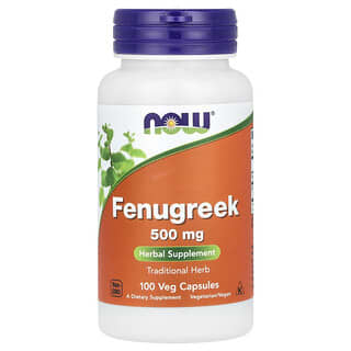NOW Foods, Fenugreek , 500 mg, 100 Veg Capsules