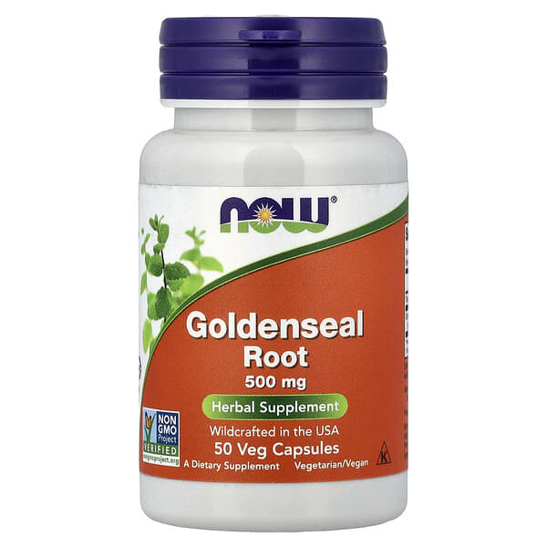Goldenseal Root, 500 mg, 50 Veg Capsules