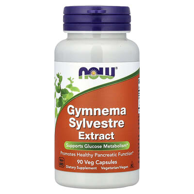 NOW Foods, Gymnema Gymnema Extract, 90 Vegetarian Capsules (400 mg per capsule)