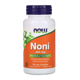 NOW Foods, Noni, 450 mg, 90 Cápsulas Vegetais