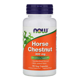 NOW Foods, Horse Chestnut, 300 mg, 90 Veg Capsules