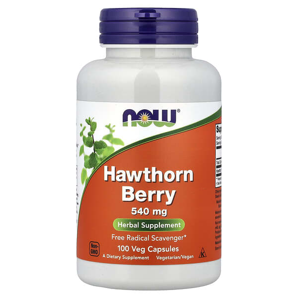Hawthorn Berry, 100 Veg Capsules (540 mg per Capsule)