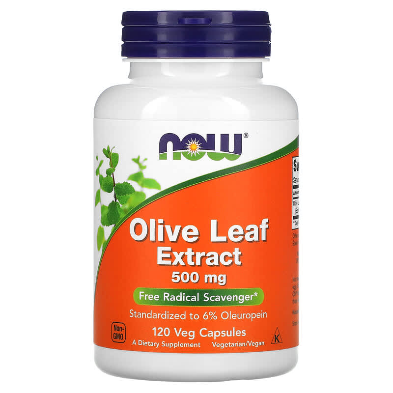 Olive Leaf Veg 120 mg, Extract, 500 Capsules