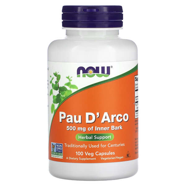 Pau D'Arco, 500 mg, 100 Veg Capsules