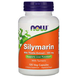 NOW Foods, Silymarin, Milk Thistle Extract, 150 mg, 120 Veg Capsules