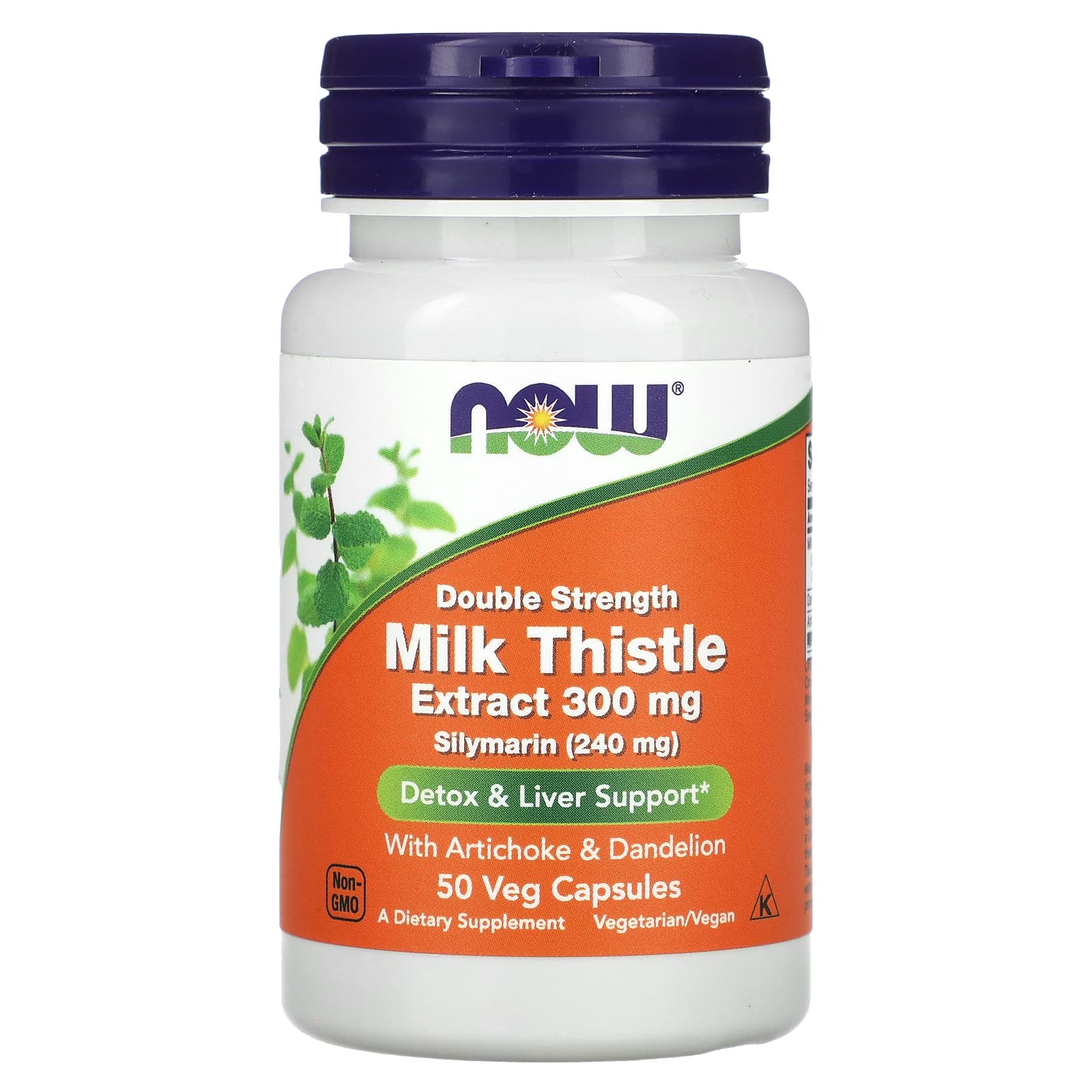 ミルクシスル、ダブルストレングス、300mg、ベジカプセル50粒