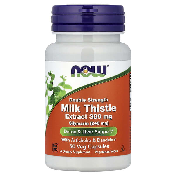 NOW Foods, Milk Thistle Extract, 50 Veg Capsules