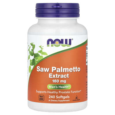 NOW Foods, Saw Palmetto Extract, 160 mg, 240 Capsules