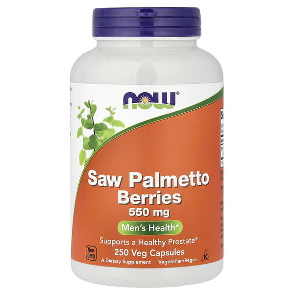 NOW Foods, 쏘팔메토 베리, 550mg, 베지 캡슐 250정