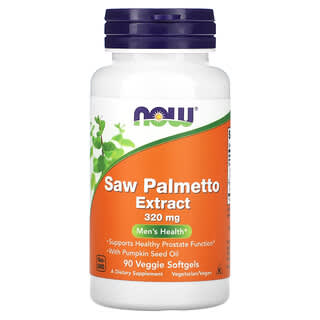 NOW Foods, Saw Palmetto Extract, Men's Health, Sägepalmenbeerenextrakt, Männergesundheit, 320 mg, 90 pflanzliche Kapseln