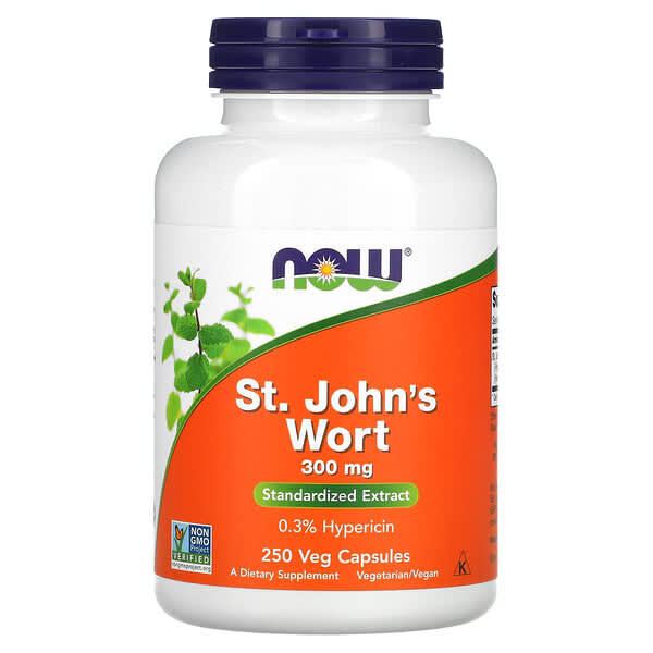 NOW Foods, St. John's Wort, 300 mg, 250 Veg Capsules