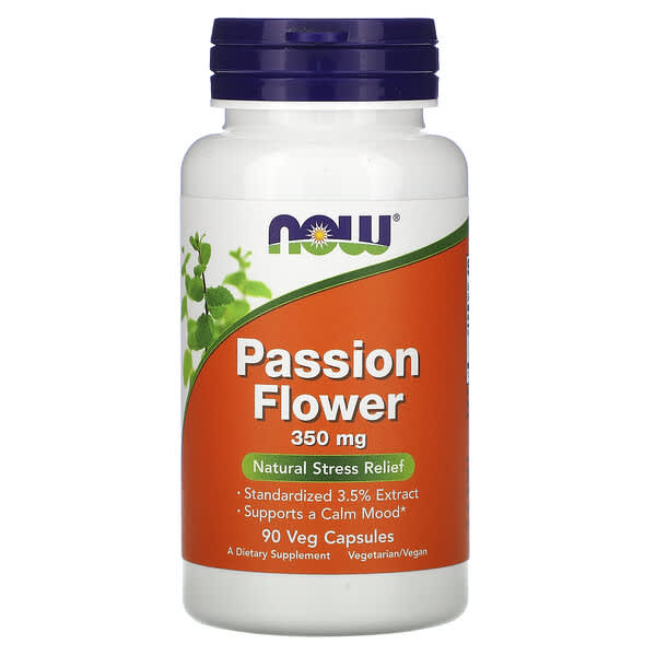NOW Foods, Passion Flower, 350 mg, 90 Veg Capsules