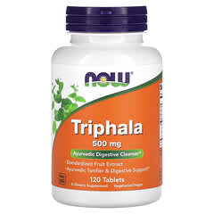 NOW Foods, Triphala, 500 mg, 120 Comprimidos