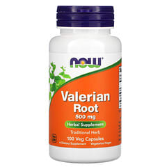 NOW Foods, Valerian Root, 500 mg, 100 Veg Capsules