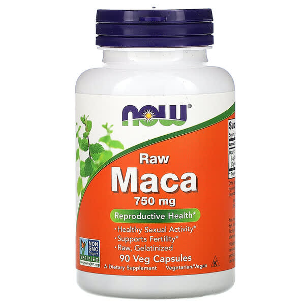 NOW Foods, Maca, roh, 750 mg, 90 vegetarische Kapseln