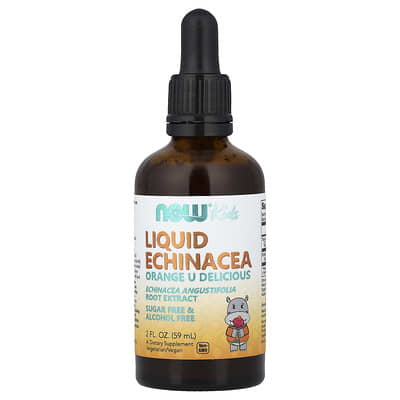 NOW Foods, Kids, Liquid Echinacea, Orange, 2 fl oz (59 ml)