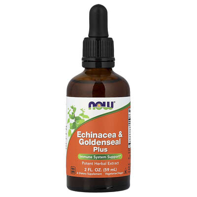 NOW Foods, Echinacea & Goldenseal Plus, 2 fl oz (59 ml)