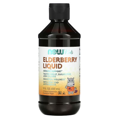 NOW Foods, Elderberry Juice for Kids, 8 oz (237 ml)