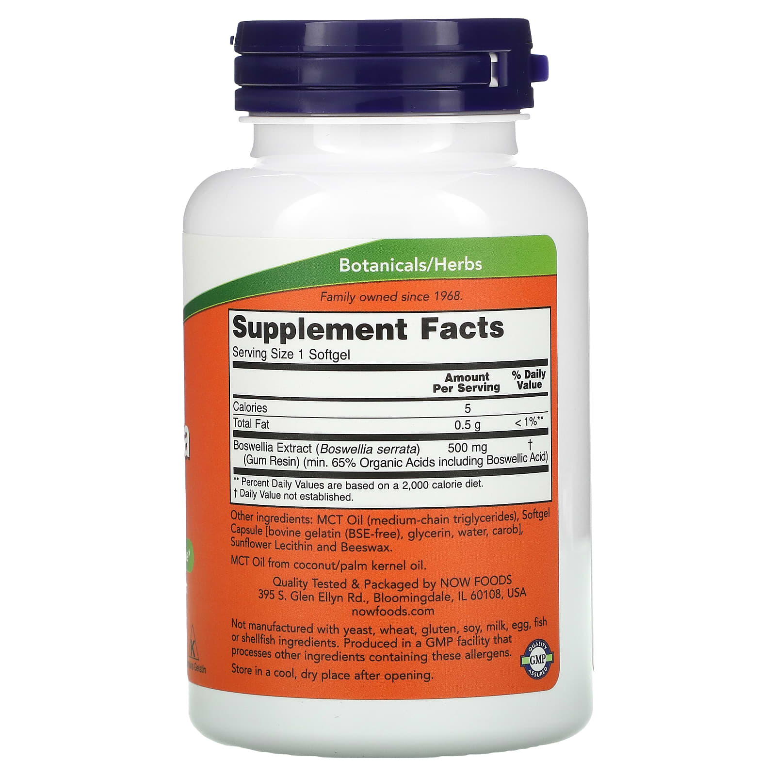 NOW Foods, Boswellia Extract, 90 Softgels