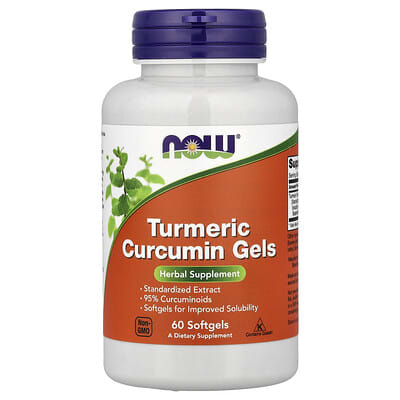 NOW Foods, Curcumin Gel, 60 Softgels (475 mg each softgel)