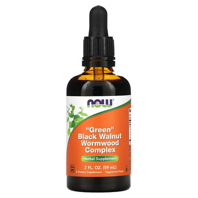 NOW Foods, New Green Black Walnut Mugwort Complex, 2 fl oz (60 ml)