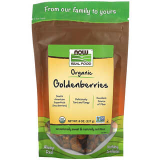 NOW Foods, Echte Nahrung, zugelassene Bio goldene Beeren, 8 oz (227 g)