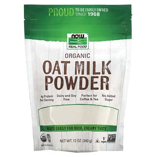 NOW Foods, Real Food, Organic Oat Milk Powder, 12 oz (340 g)