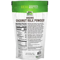 NOW Foods, Real Food, Organic Coconut Milk Powder, 12 oz (340 g)
