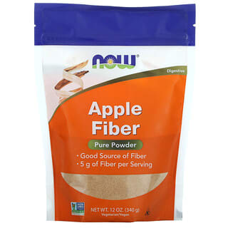 NOW Foods, Apple Fiber, Apfelfasern, reines Pulver, 340 g (12 oz.)