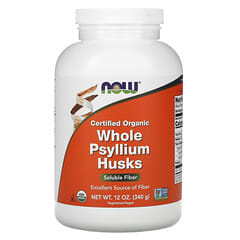NOW Foods, Cosses de psyllium entières certifiées biologiques, 340 g