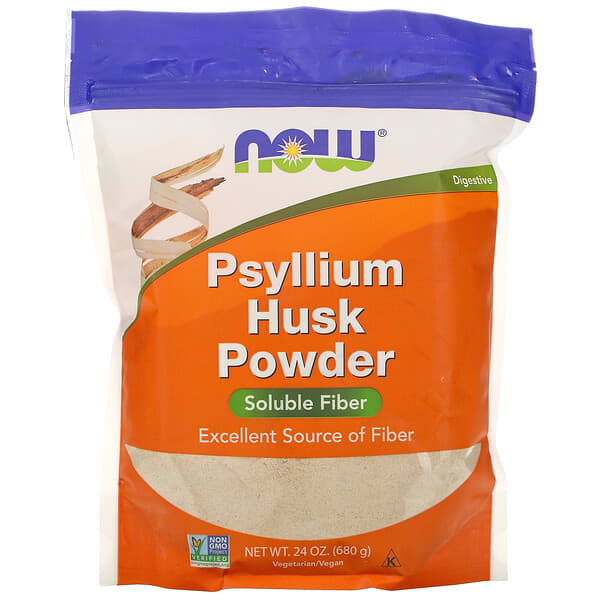 NOW Foods, Casca de Psyllium em Pó, 680 g (1,5 lbs)