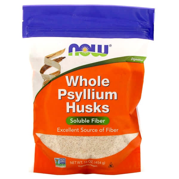 NOW Foods, Whole Psyllium Husks, ganze Flohsamenschalen, 454 g (16 oz.)