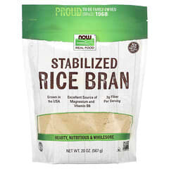 NOW Foods, Real Food, Son de riz stabilisé, 567 g (20 oz)