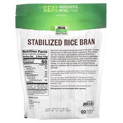 NOW Foods, Real Food, Stabilized Rice Bran, 20 oz (567 g)