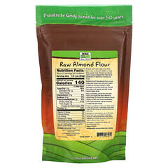 NOW Foods, Alimento real, harina de almendras cruda, 10 oz (284 g)