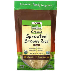 NOW Foods, Real Food，有機髮芽糙米，未加工，16 盎司（454 克）